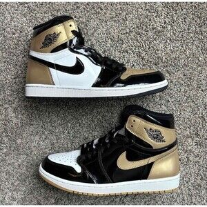 Nike Air Jordan 1 Retro OG High Gold Toe Top 3 Complex Con 2017 Size 10.5 Men's